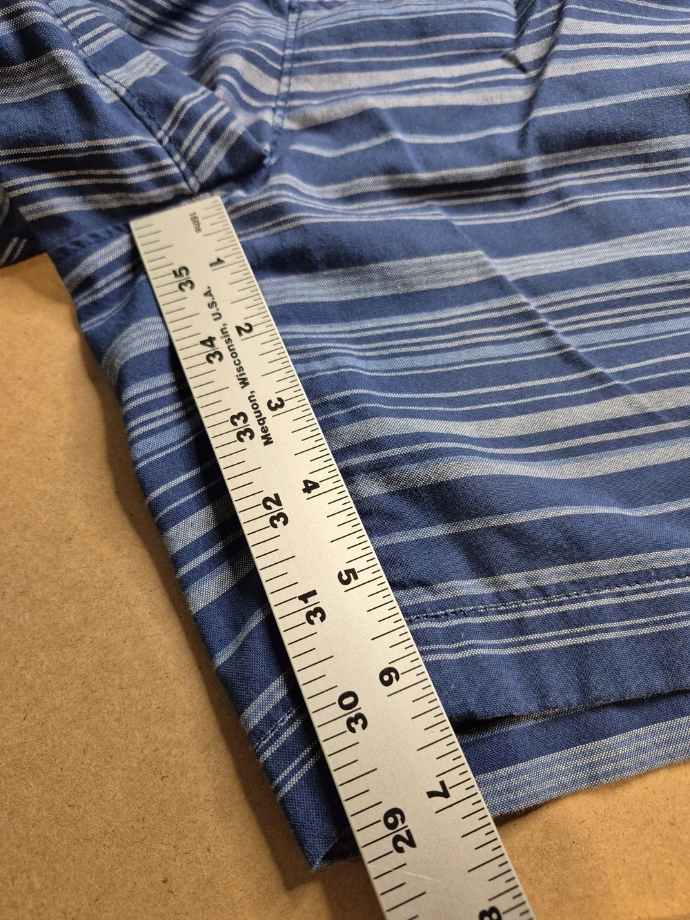 Southern Tide Blue Striped Flat Front Shorts 3712/6